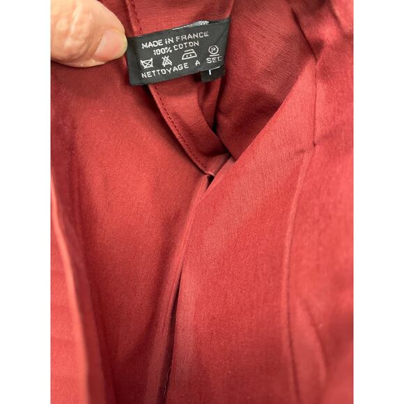 Hermès Paris Fourre Tout GM Red Canvas Zip Around Wallet with Stripe Card Slots - Picture 7 of 16